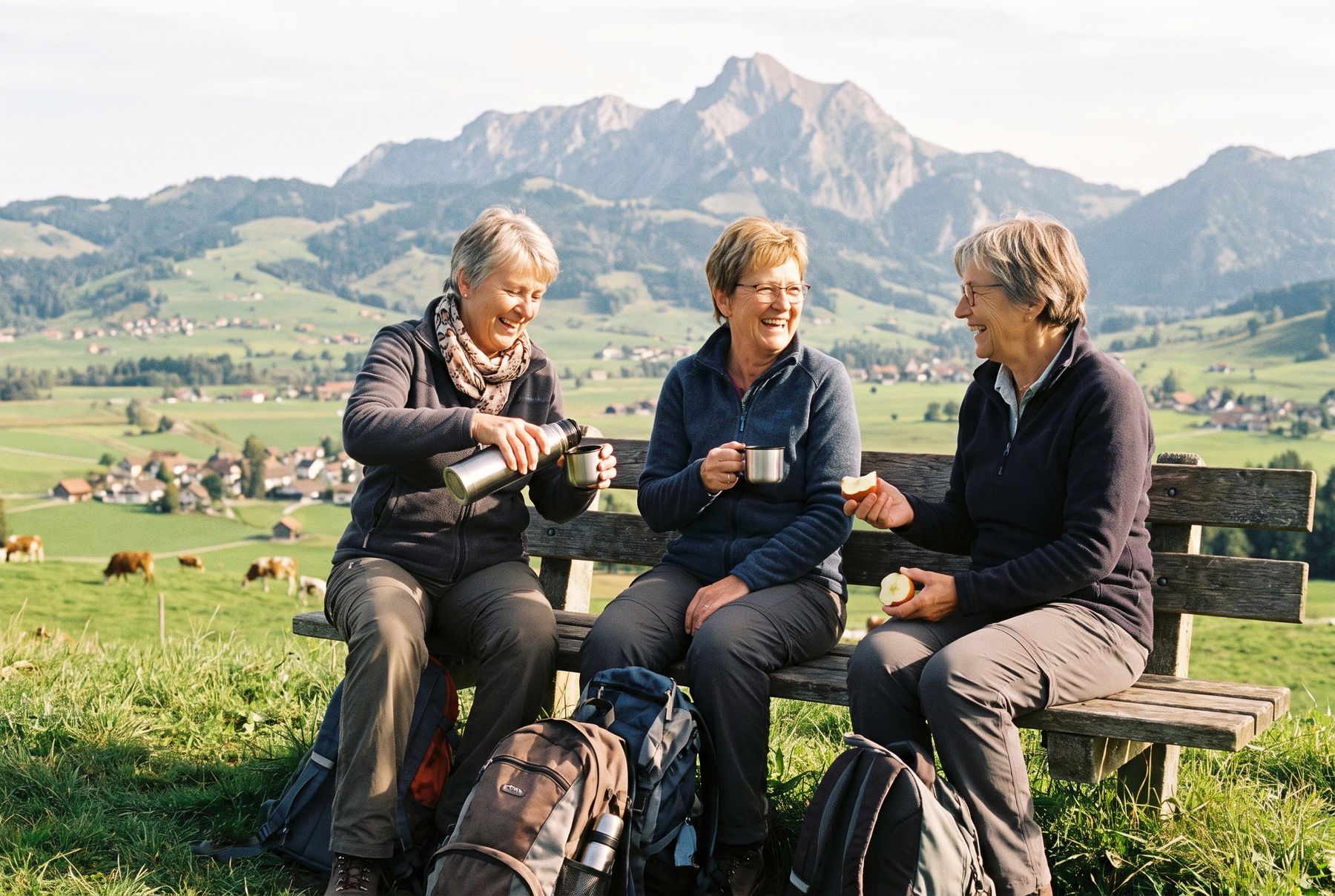 Znüni-Pause mit Säntisblick · Mai 2026